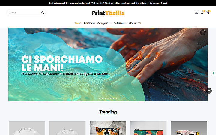 Anteprima del negozio online PrintThrills